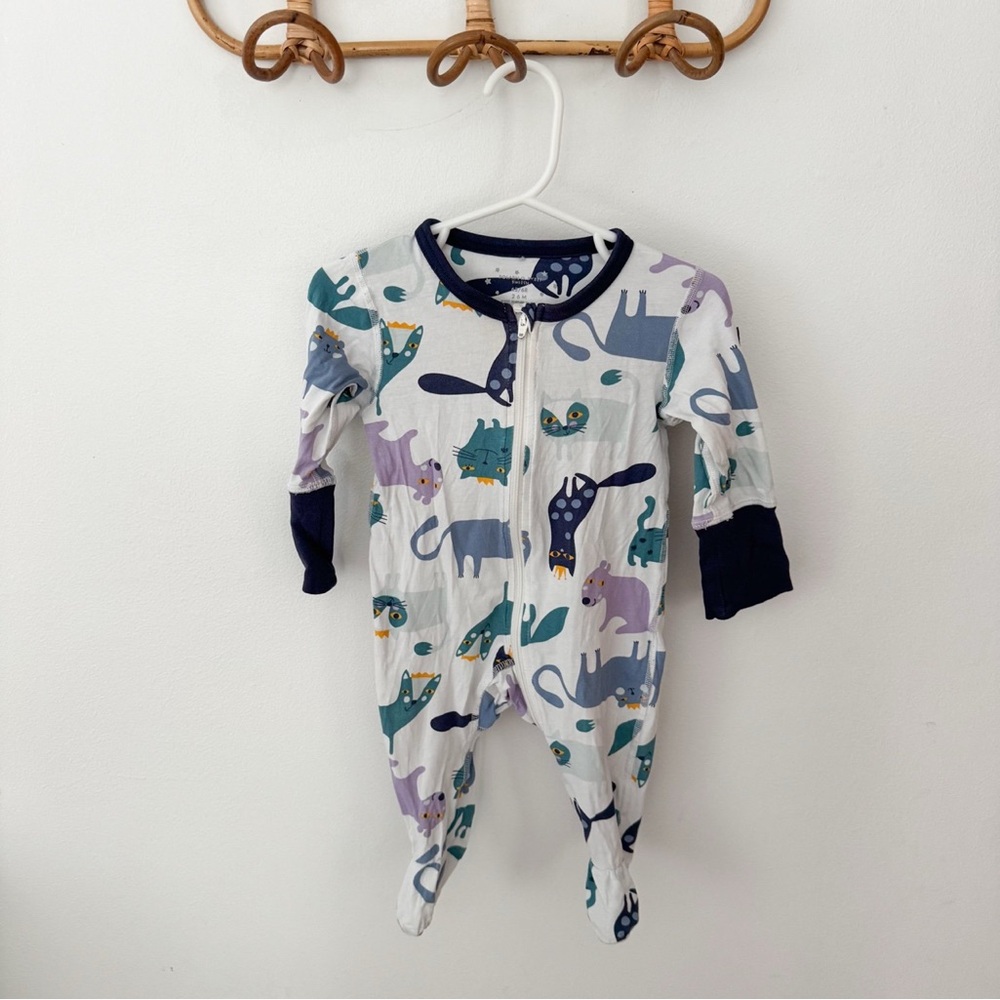 Polarn O Pyret organic footie pajamas 2-6m